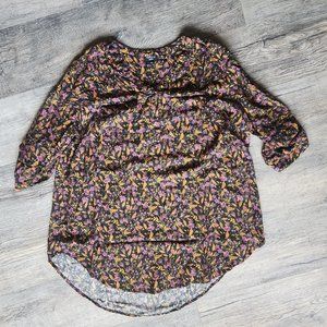 Torrid Size 2 (2x) Quarter Sleeve Fall/Autumn Floral Harper Blouse